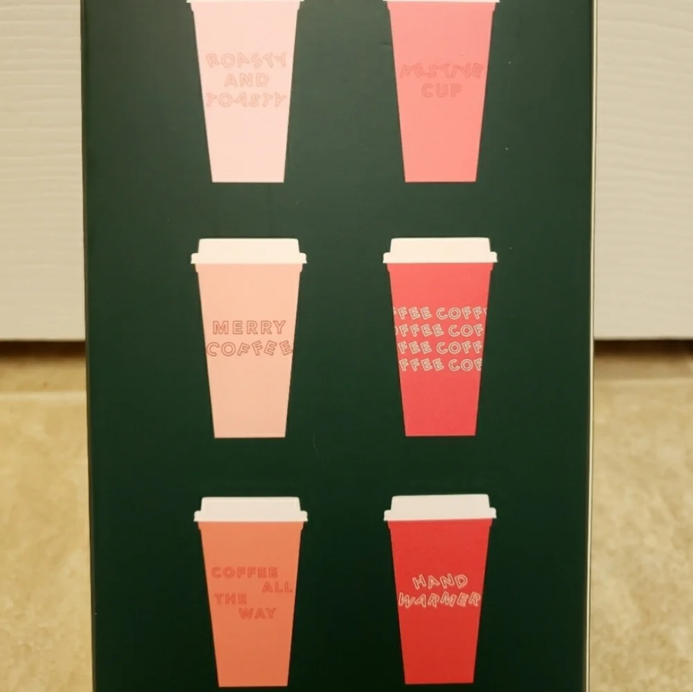 Starbucks 6 Pack Holiday 2019 Hot Cups NEW Christmas Tumbler Red - Picture 3 of 6